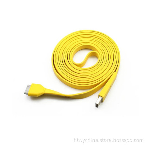 3m Flat Cable for iPhone 5 / iPad Mini iPad Air, Samsung Galaxy Phone, HTC Phone Cable